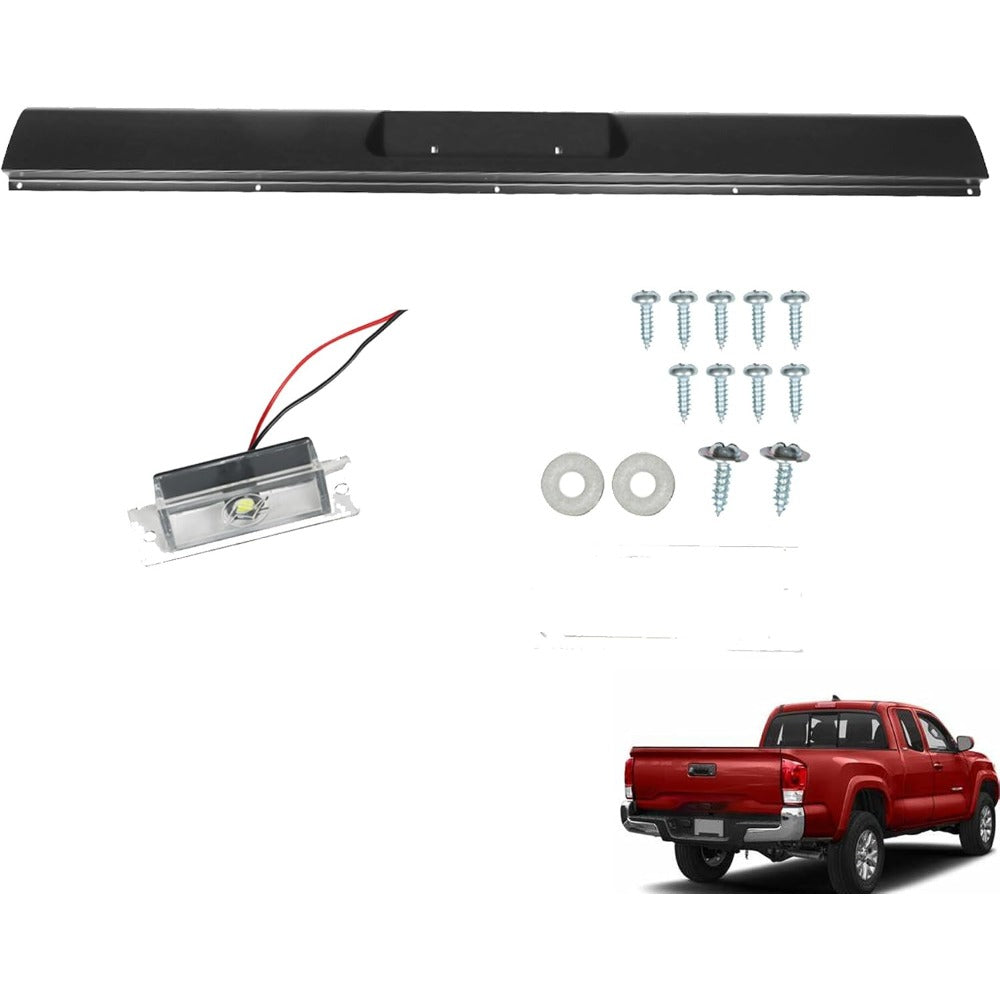 Black Steel Rear Bumper Roll Pan for Toyota Tacoma 1995-2004