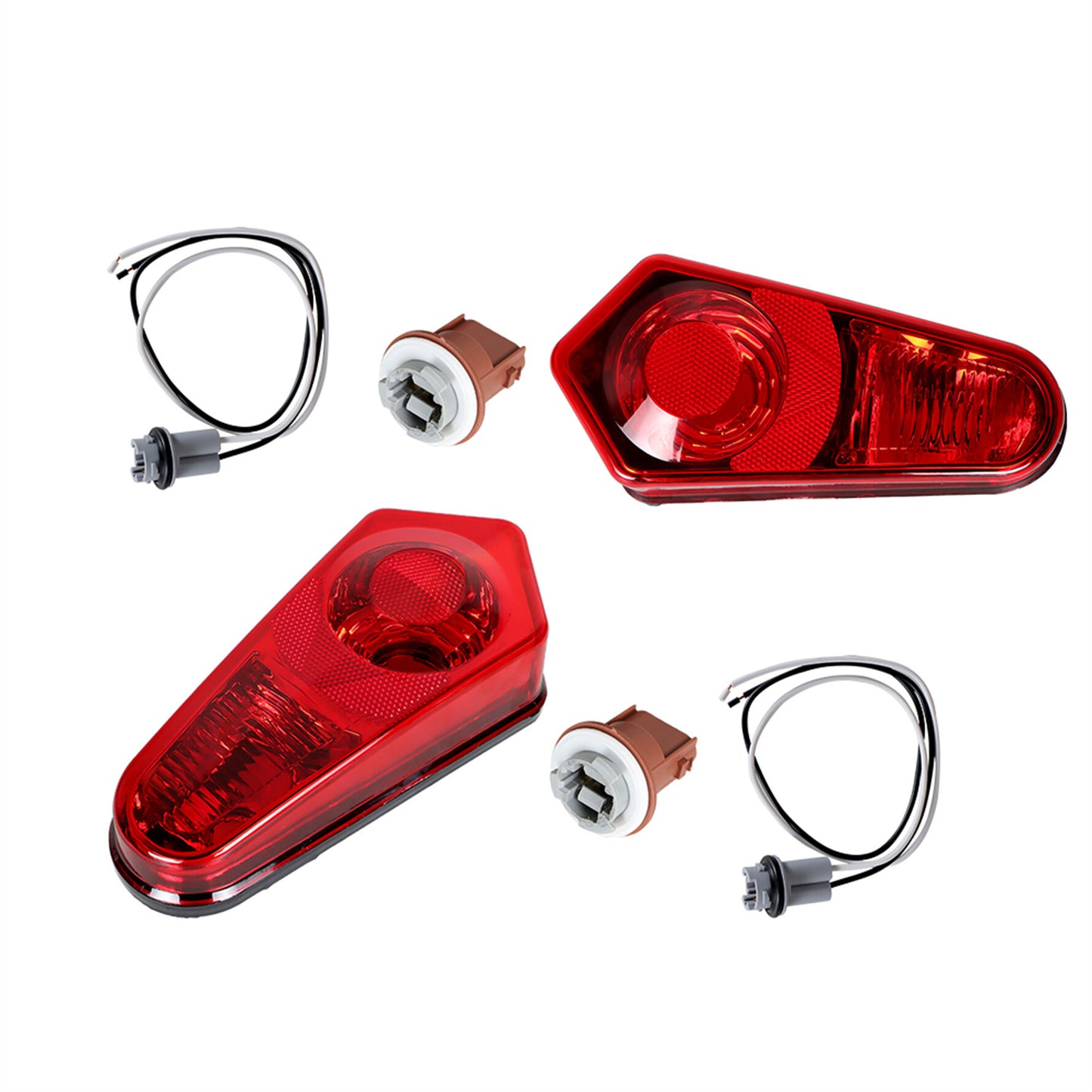 munirater Tail Lights Lamps Cover Left Right Replacement for 2009-2022 ACE RZR Sportsman 2411153 2411154