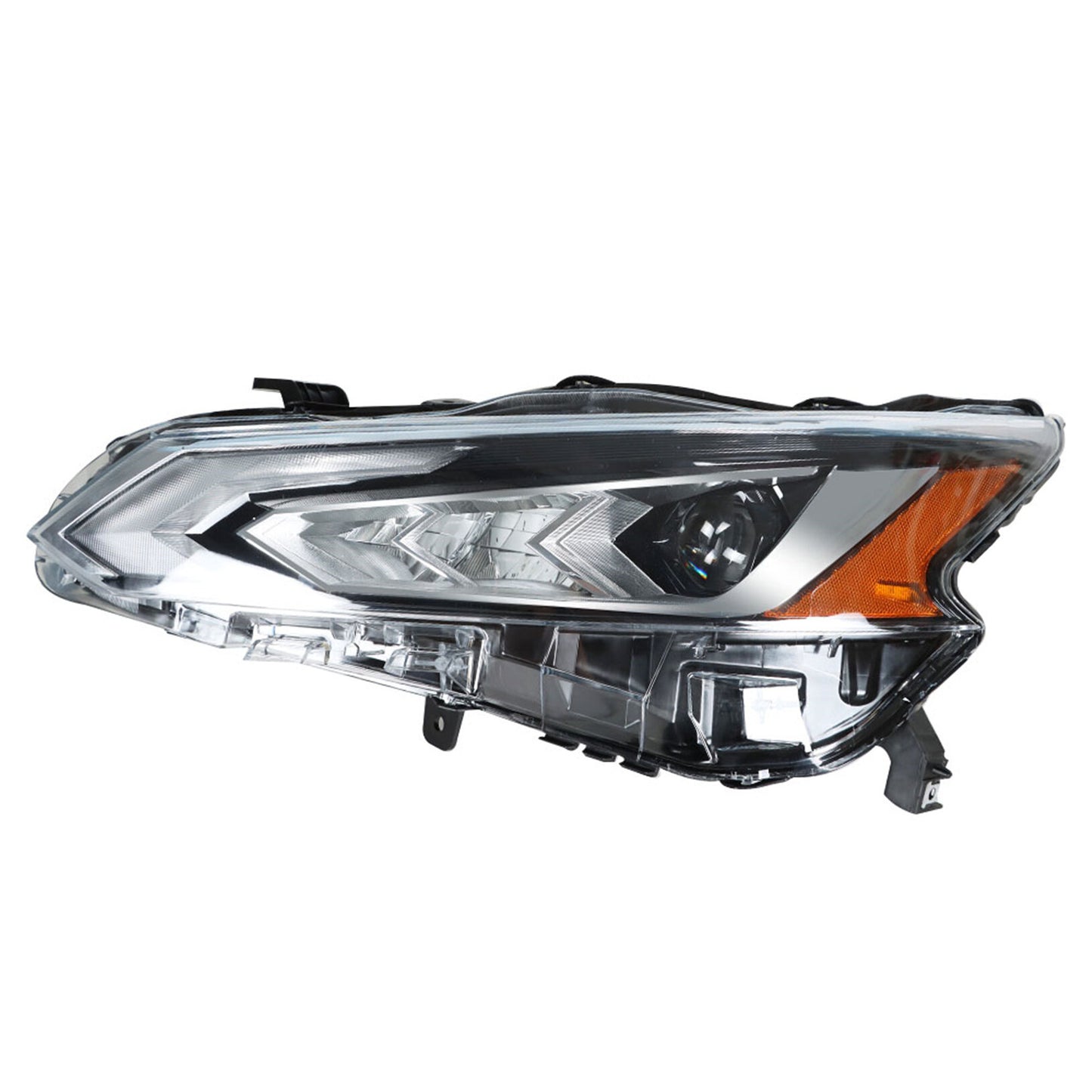 munirater Driver Side Chrome Projector LED Headlight Assembly Replacement for 2019 2020 2021 Nissan Altima 260606CA5B