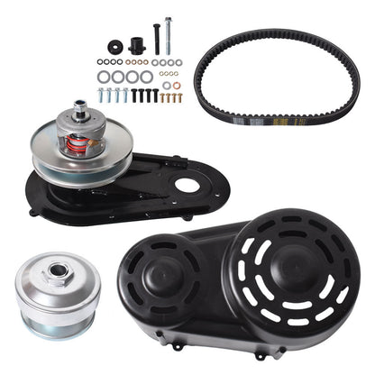 munirater Torque Converter Kit Clutch Pulley Driver Driven 8 to 16HP with a 1 Straight Crankshaft with 1/4 Keyway Replacement for Comet 40 Series Go Kart 203015A 203015 209133A 209133 209139A 209139