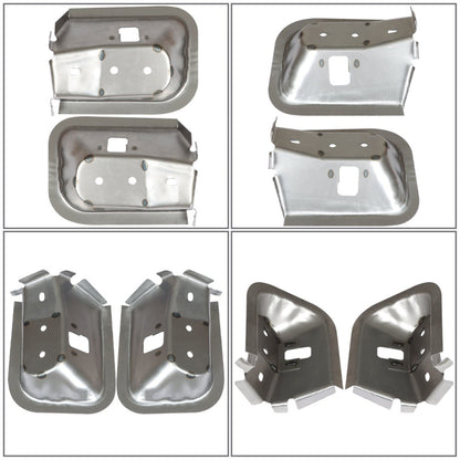 munirater Die Stamped Front Cab Mounts With Nutplates (Left & Right) Replacement for 1994-2002 Ram 1500 2500 3500