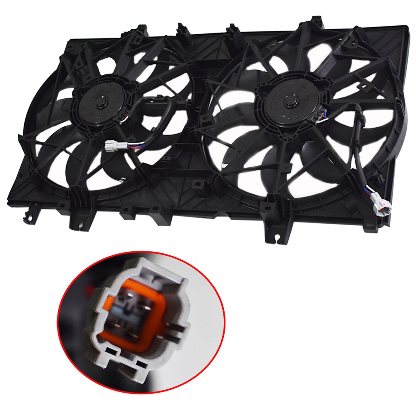 munirater Dual AC Radiator Condenser Cooling Fan Replacement for 2014-18 Nissan Rogue