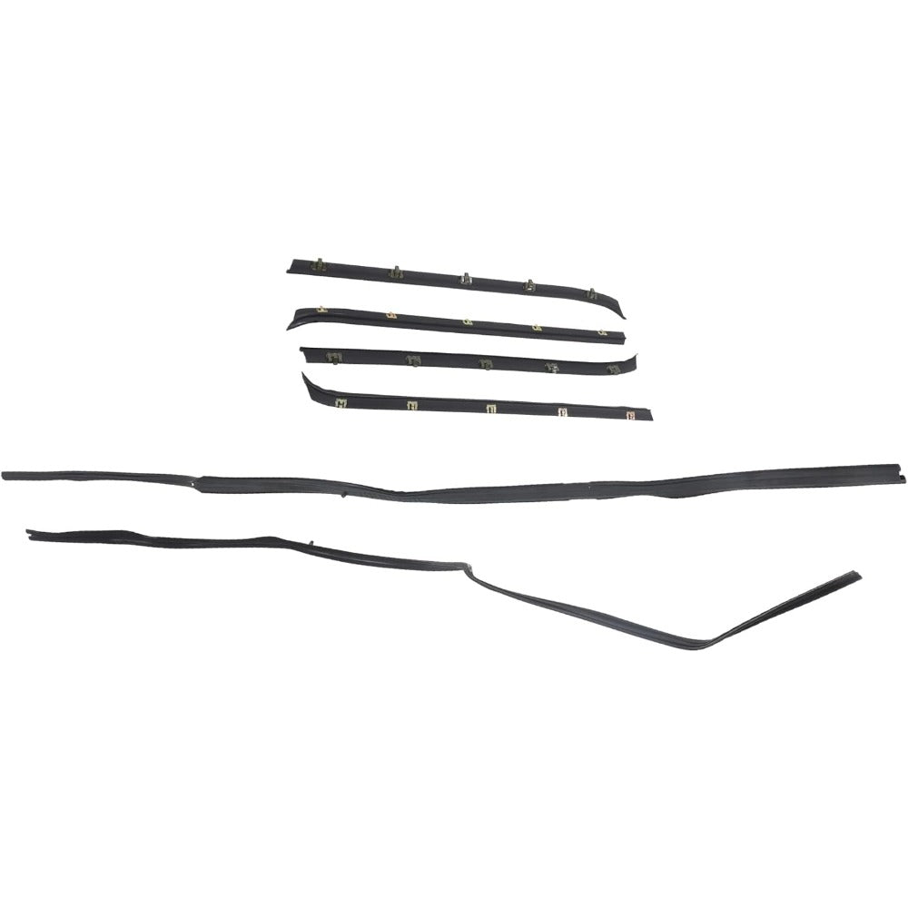 Window Sweep & Run Channel Weatherstrip Kit for Chevrolet K5 Blazer, 6-Piece