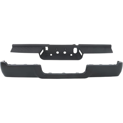 Primed Black Rear Bumper Face Bar and Step Pad Kit for Ram 2500 / 3500 2019-2024