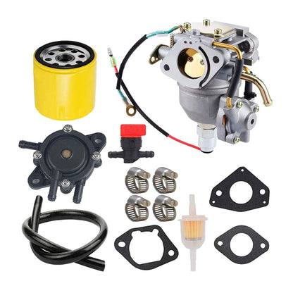 munirater Carburetor Kit Replacement for Kohler CV740 CV730 CV730S CV740S Engine Replaces 24853102-S 24-853-102-S with Fuel Pump Oil Filter Gasket