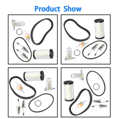 munirater Golf Cart Tune Up Kit with Oil Filter Drive Belt Starter Belt Replacement for 1996 - Up EZGO TXT ST 350 Gas Golf Cart