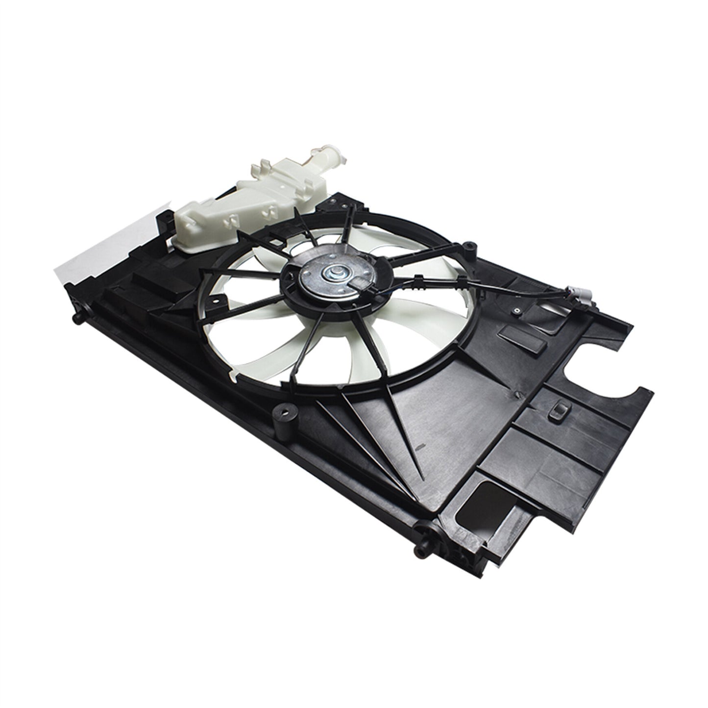 munirater Engine Radiator Condenser Cooling Fan Assembly Replacement for 2012-2019 Prius C TO3115180 1636121120 621-370 12V Black