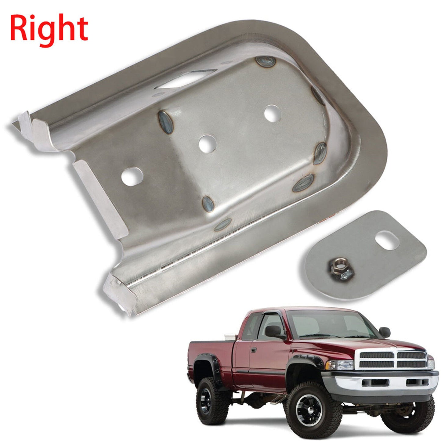 munirater Passenger Side Die Stamped Front Cab Mount With Nutplate Replacement for 1994-2002 Ram 1500 2500 3500