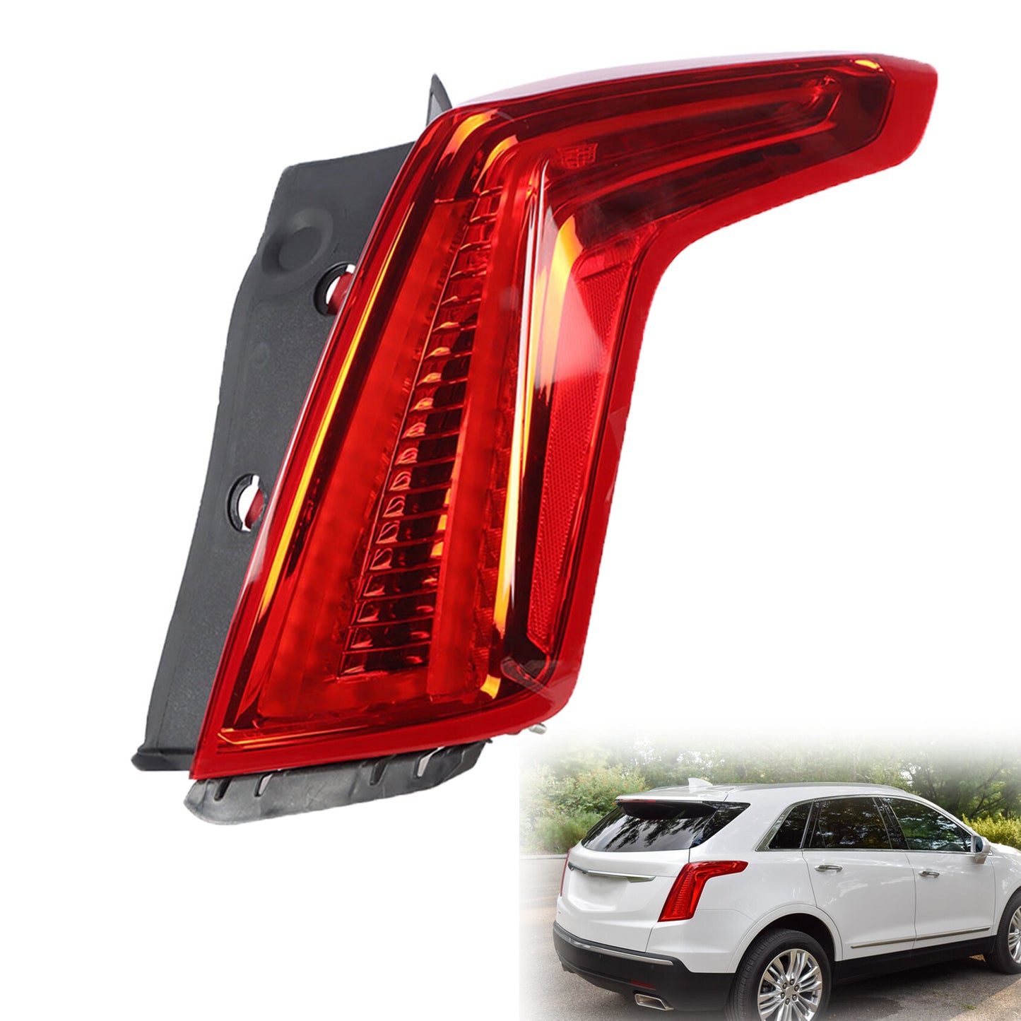 munirater 1-Pack Tail Light Assembly LED Red Passenger Side Replacement for 2017-2021 XT5