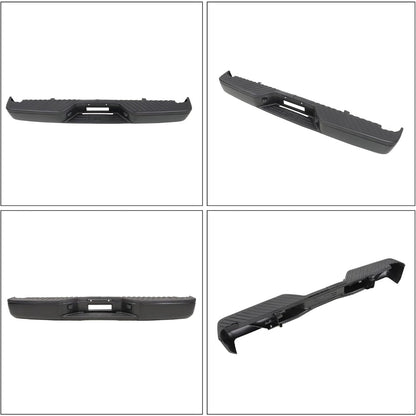 Black Steel Rear Step Bumper for Nissan Titan 2004-2015, NI1103117