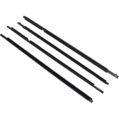 ABS Window Weatherstrip Molding Kit for 2008-2010 Toyota Highlander, 4-Piece