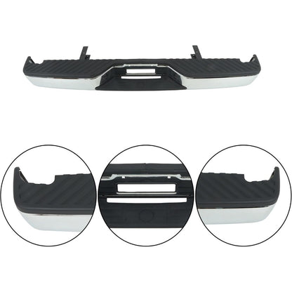 Chrome Steel Rear Step Bumper for Nissan Titan 2004-2015, NI1103109