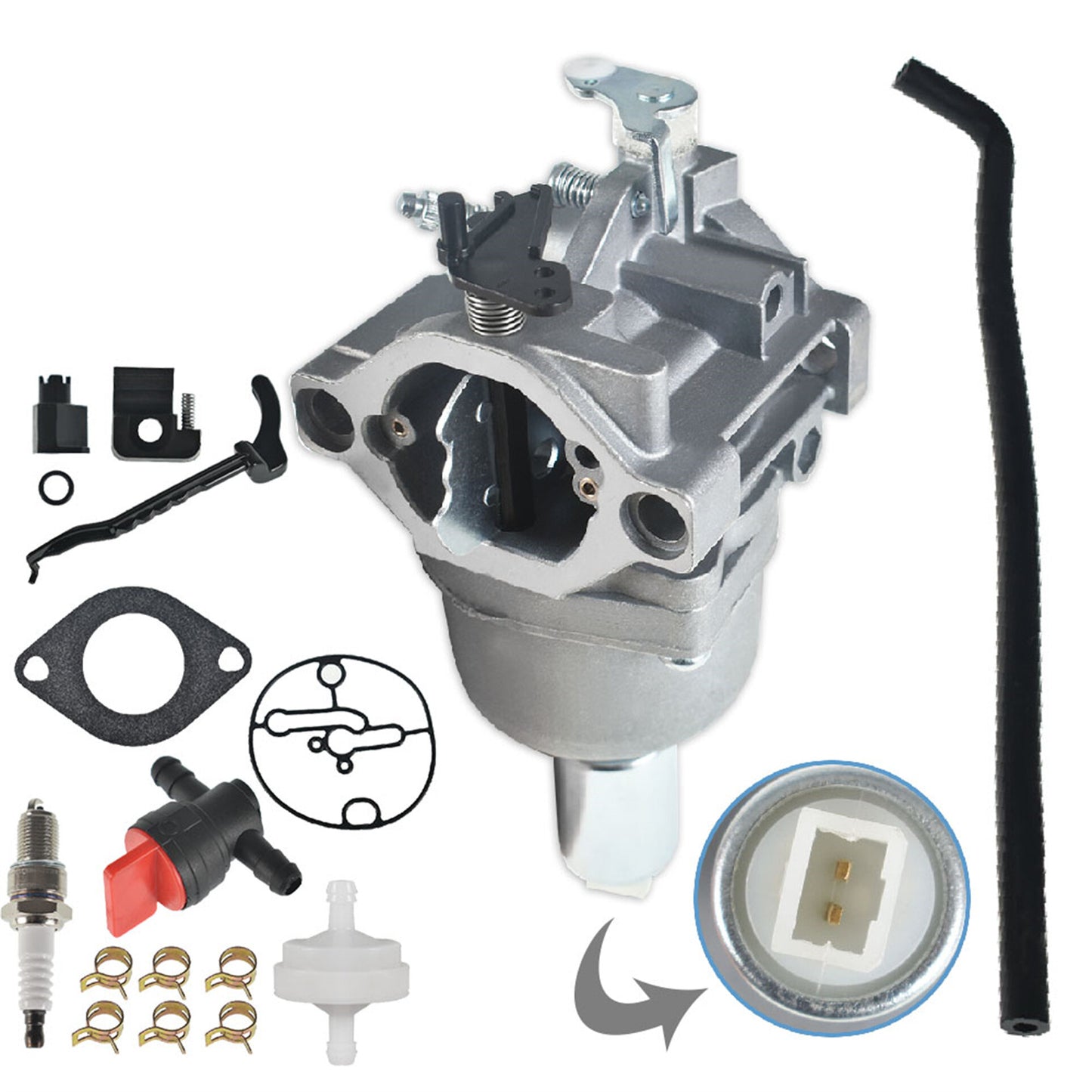 munirater 799727 Carburetor Replacement for Briggs and Stratton 14hp 15hp 16hp 17hp 18hp Intek Engines 698620 791886 495935 690194 498061 499153 287707 287777 28N707 28N777 28P777 28Q777 Engines