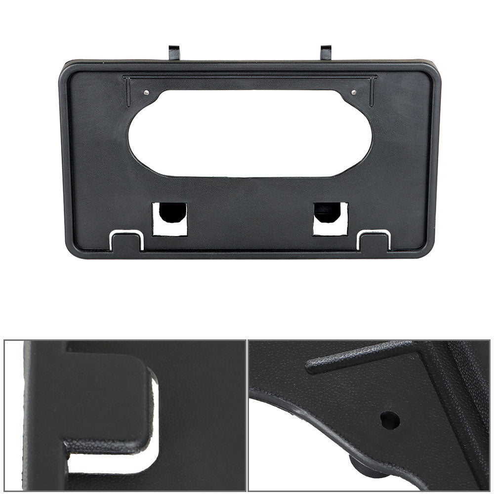 munirater Front Bumper Guards Pads License Plate Frame Bracket Replacement for 2009 2010 2011 2012 2013 2014 F-150