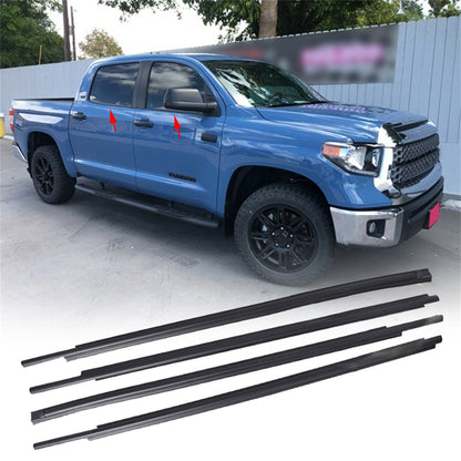 munirater Seal Belt Window Moulding Weatherstrip For 07-18 Toyota Tundra CrewMax