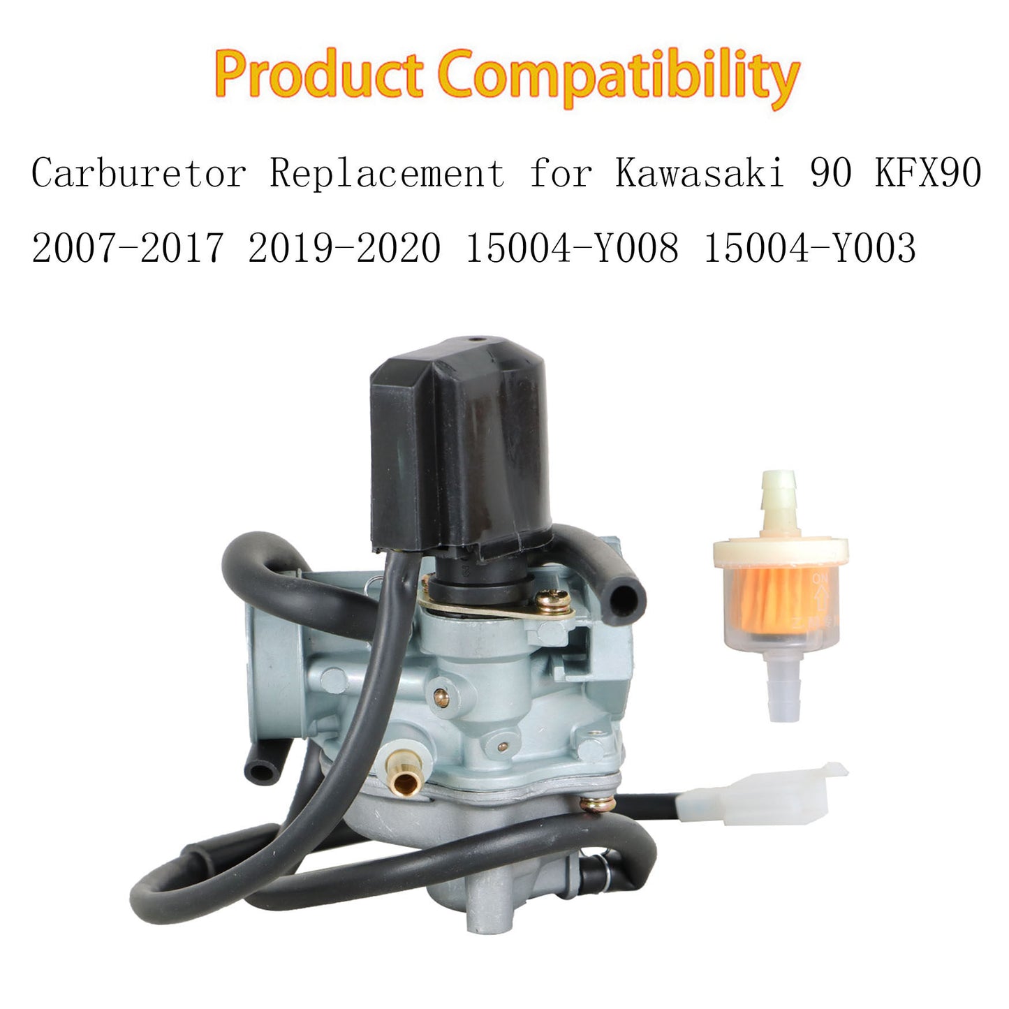 munirater Carburetor Replacement for Kawasaki 90 KFX 90 15004-Y008 carb