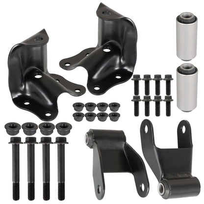 munirater Rear Hanger and Shackle Kit Replacement for 1983-2008 Ranger 2WD & 4x4 - All Models with 2.5 Inch Wide Leaf Springs 722-001, 722-010