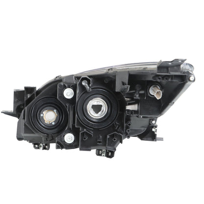 munirater MA2518130 MA2519130 Black Housing Clear Corner Projector Headlight Assembly HeadLamp Pair Replacement for 2010 2011 2012 2013 Mazda 3