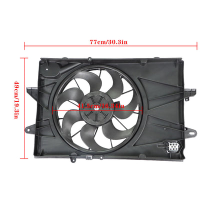 munirater Radiator Condenser Cooling Fan Replacement for 2010-2017 Chevrolet Equinox 2.4L