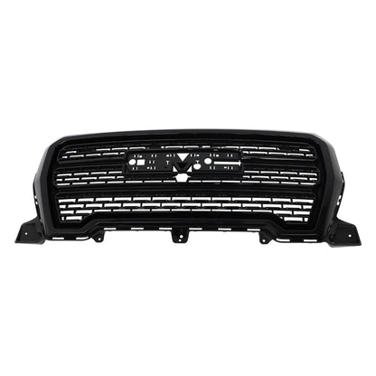 munirater Front Bumper Upper Hood Grille Grill Gloss Black Replacement for 2019-2021 Sierra 1500