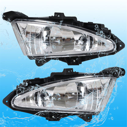 munirater 1 Pair of Clear Lens Bumper Fog Light Assembly (Left & Right Side) Replacement for Hyundai Elantra 2007-2010