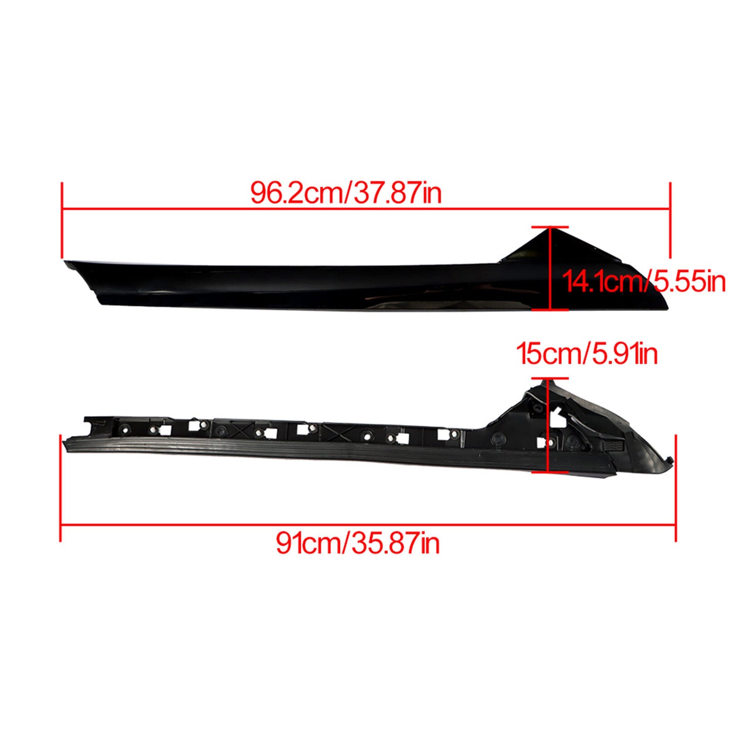 munirater 2 Pcs Windshield Left Side A-Pillar Molding Trim Replacement for 2011-2019 Explorer 926-450 BB5Z7803137AA BB5Z-7803137-AB BB5Z7803137BA BB5Z7803145AA