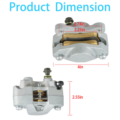 munirater For Arctic Cat Bearcat 454 4X4 /2x4 Package of 3 Brake Calipers w/Pads 1997-1998