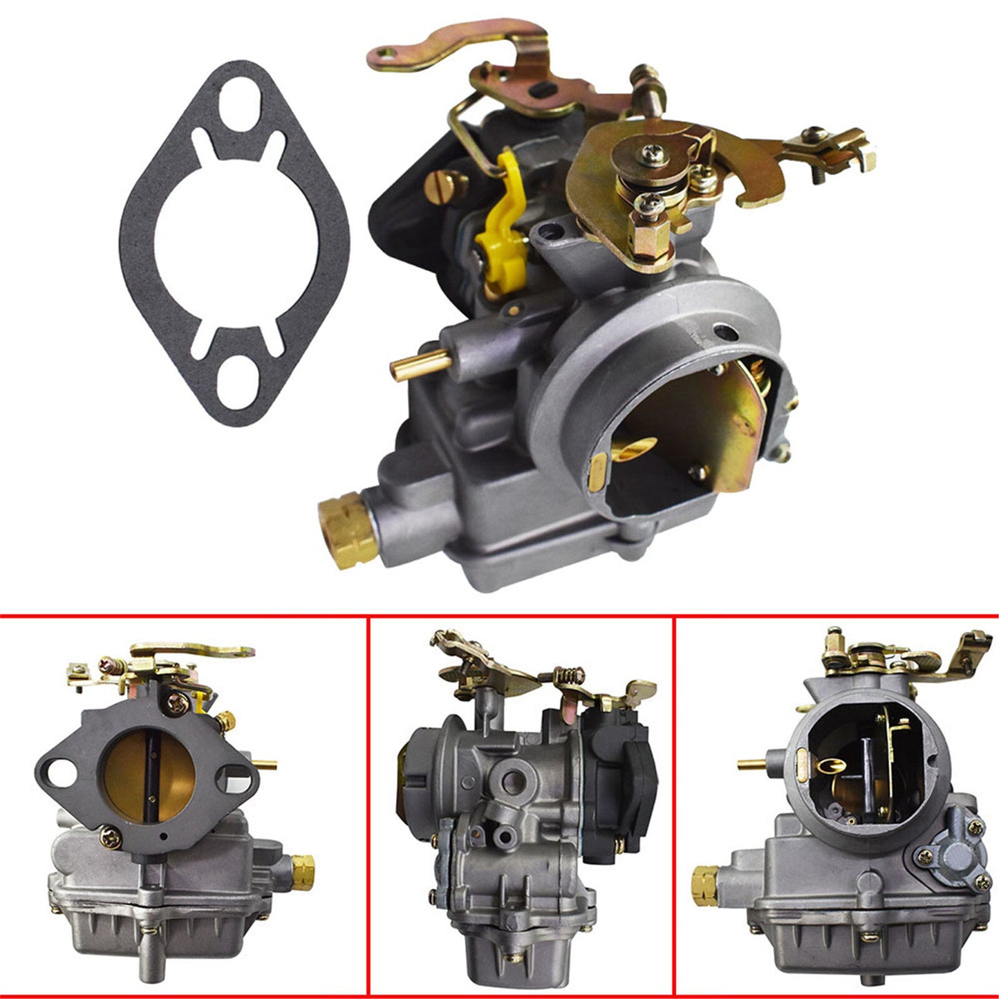 munirater 1-Barrel Carburetor Carb Replacement for Ford 1957 1960 1962 144 170 200 223 inline 6-Cyl Engine, Holley 1904 1940 1920 - Manual Choke Autoparts