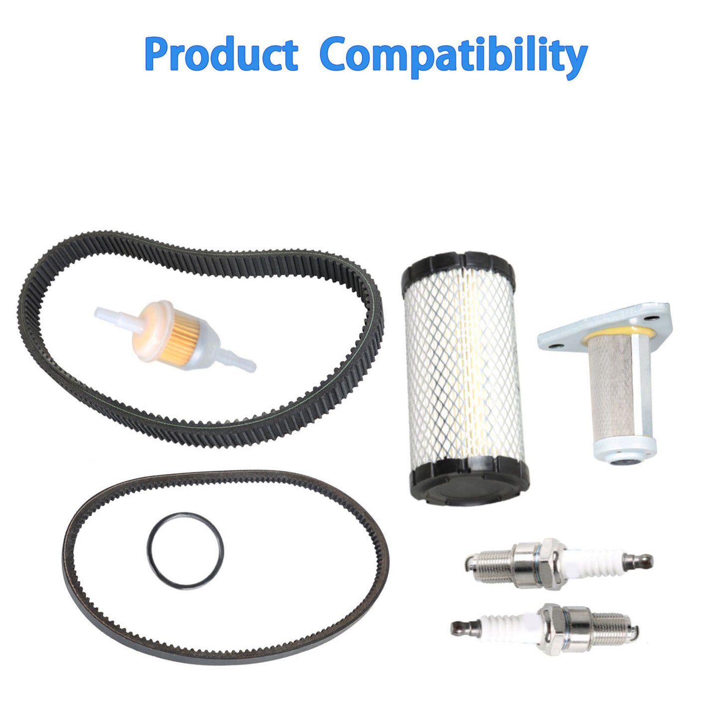 munirater Golf Cart Tune Up Kit with Oil Filter Drive Belt Starter Belt Replacement for 1996 - Up EZGO TXT ST 350 Gas Golf Cart