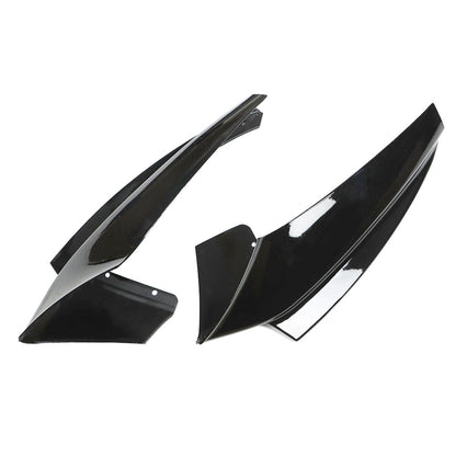 munirater Car Glossy Black Front Lip Bumper Spoiler Kit Replacement for 2011-2016 F10 5 Series M Sport