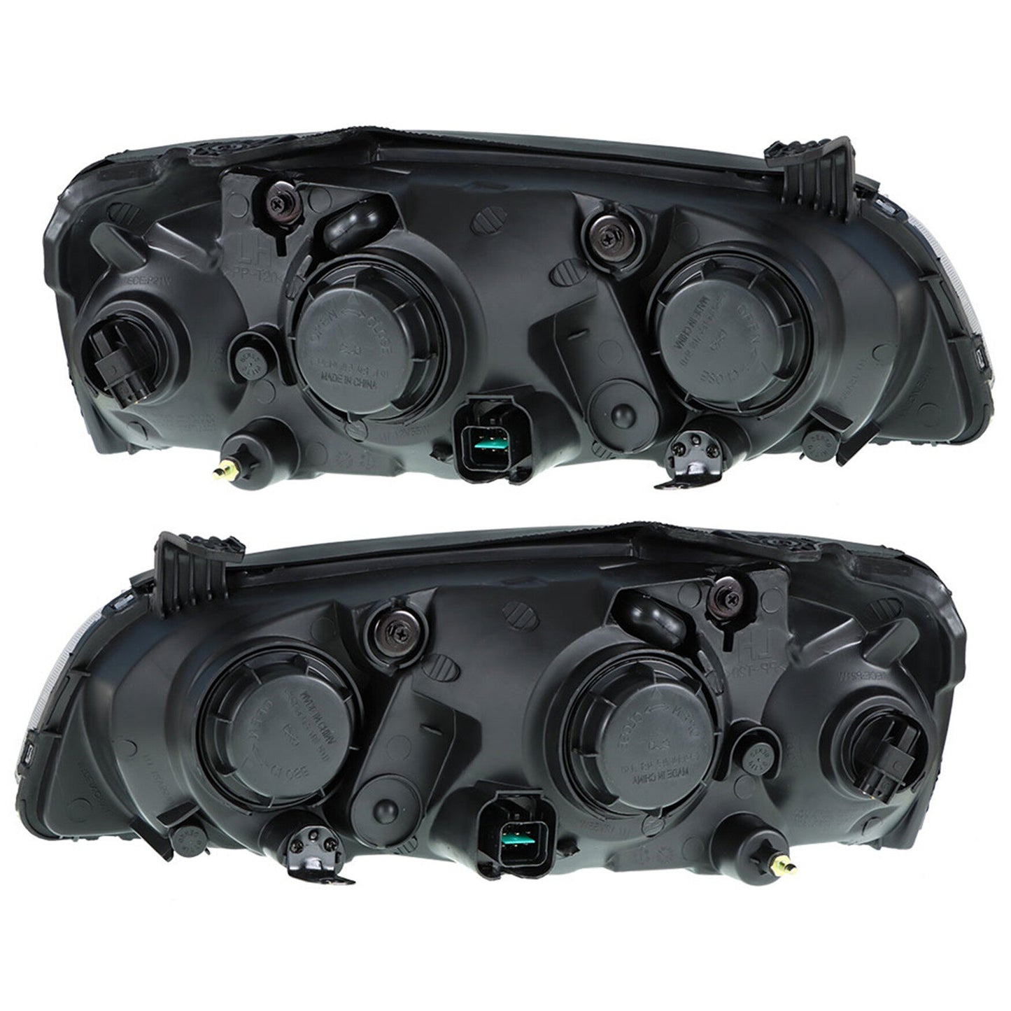 munirater Left&Right Side Headlights Headlamps Claer For 2004-2006 Hyundai Elantra