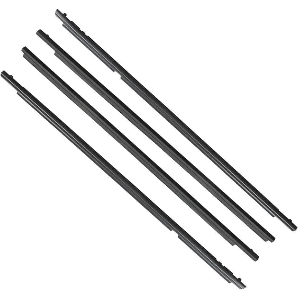 Black Window Weatherstrip Seal Kit for 2009-2012 Toyota Corolla, 4-Piece