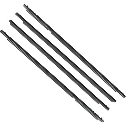Black Window Weatherstrip Seal Kit for 2009-2012 Toyota Corolla, 4-Piece