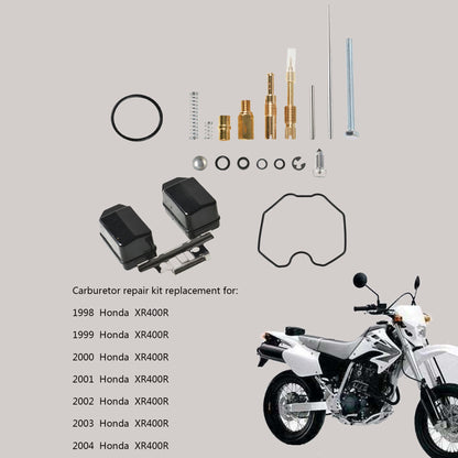 munirater Carburetor Carb Rebuild Repair Kit and Float Replacement for XR400R 1998-2004 Jets