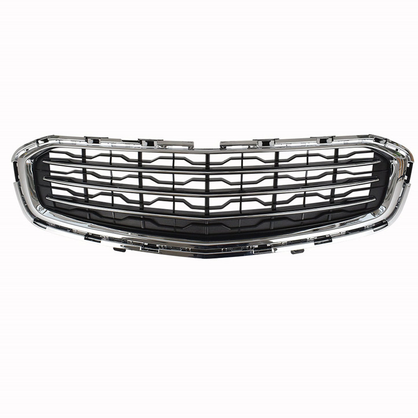 munirater Front Hood Bumper Grilles Black Chrome Plastic Replacement for 2015 Cruze GM1200728