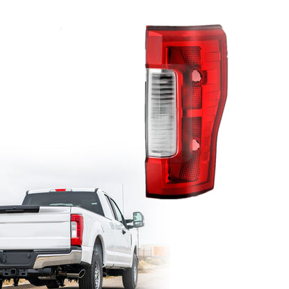 munirater Rear Right Chrome Red Tail Light Taillamp Assembly Replacement for 2017-2019 F250 F350 Super Duty Passenger Side