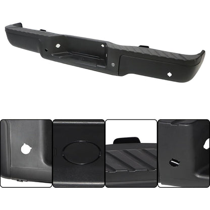 Primed Steel Rear Bumper for Ford F-150 2009-2014, with Sensor Holes, FO1103167