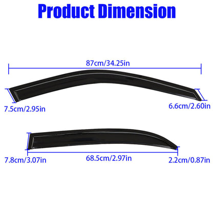 munirater Side Window Visor Vent Rain Guard Deflector Replacement for 1993-1997 Toyota Corolla Sedan