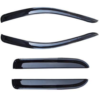 munirater Side Window Deflectors Visor Vent Rain Guard Replacement for 2002-2009 Ram Quad Cab