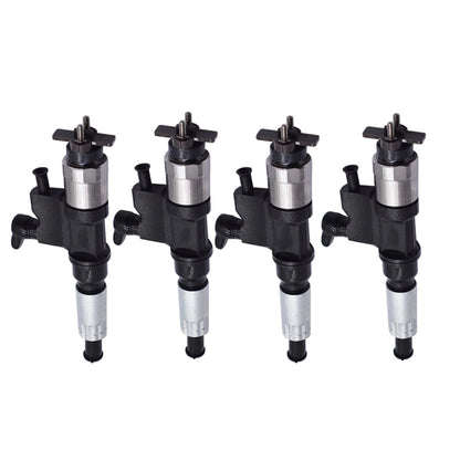 munirater 4-Pack Fuel Injectors Replaccement for 2001-2007 Isuzu NPR NPR-HD 4HK1 5.2L Diesel 095000-5471