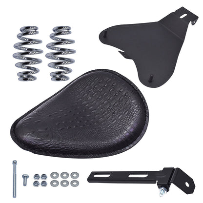 munirater Motocycle Black Spring Seat with Seat Base Replacement for Honda Shadow Spirit ACE VT 1100 750