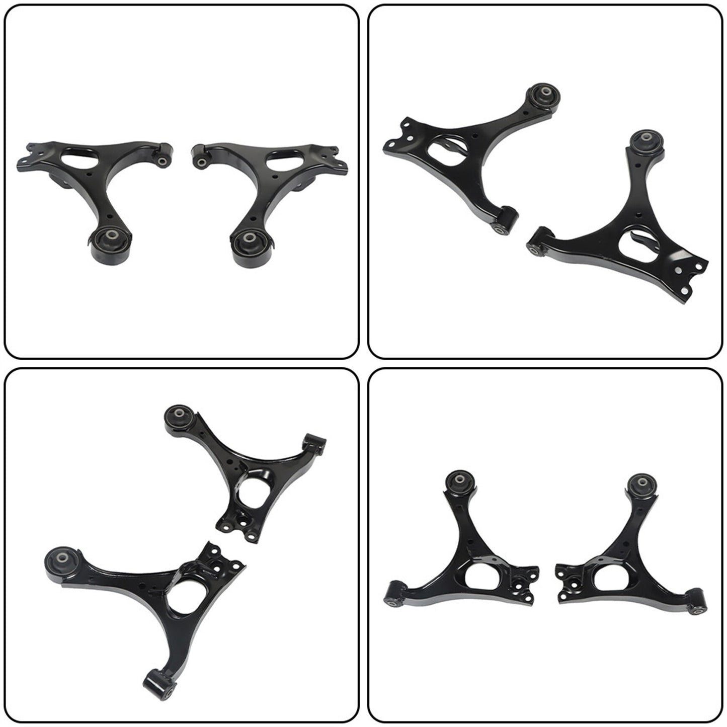 munirater 12-Pack Front Lower Left Control Arm with Ball Joint Sway Bar Tie Rod Suspension Kit Replacement for 2006-11 Honda Civic Non-Si Model