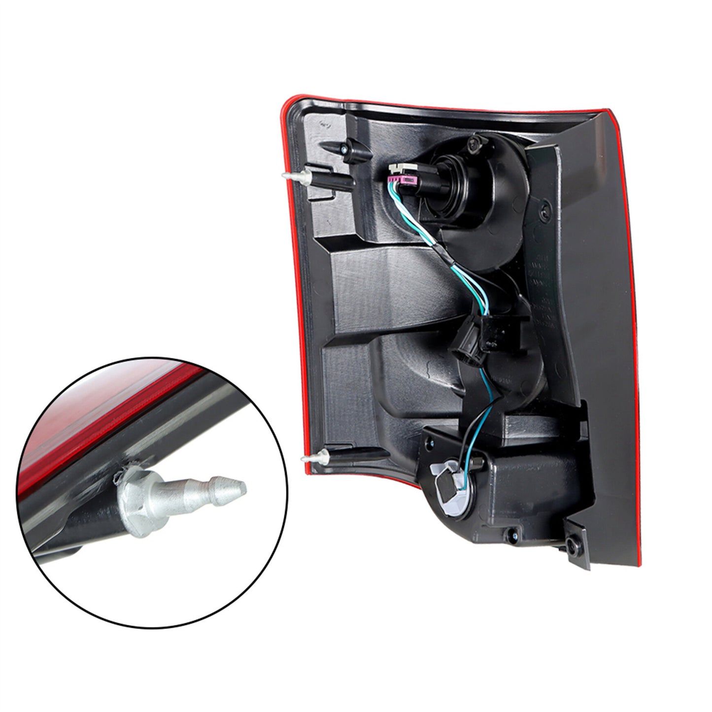 munirater Tail Light Assembly Clear Red LED Right Side Replacement for 2011-2020 Grand Caravan