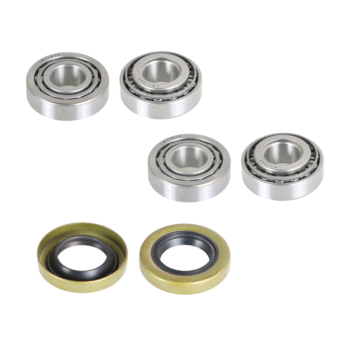 munirater 2 Set Golf Cart Front Wheel Bearings and Seal Kit Replacement for Gas&Electric Club Car 1982-2002 DS Golf Carts