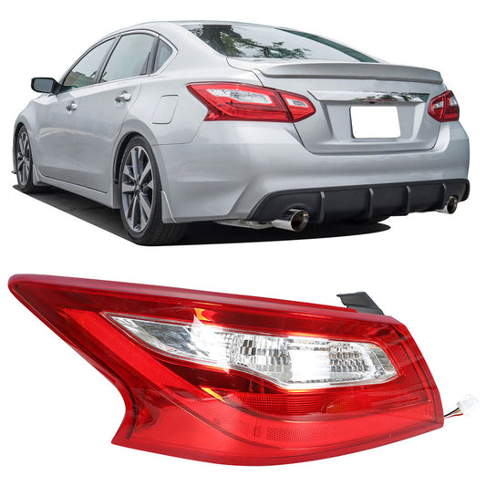 munirater Outer Tail Light Assembly Replacement for 2016-2018 Nissan Altima, Replaces Tail Light Rear Brake Lamp Left Driver Side 265559HS0A NI2804106