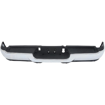 Chrome Rear Step Bumper for Ram 2500 2019-2024, with Sensor and Light Openings, CH1103185