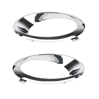 munirater 1 Pair of Fog Light Bezel Chrome Trim Ring Replacement for 2013-2016 Fusion Driver & Passenger Side DS7Z-17E811-AA DS7Z-17E810-AA