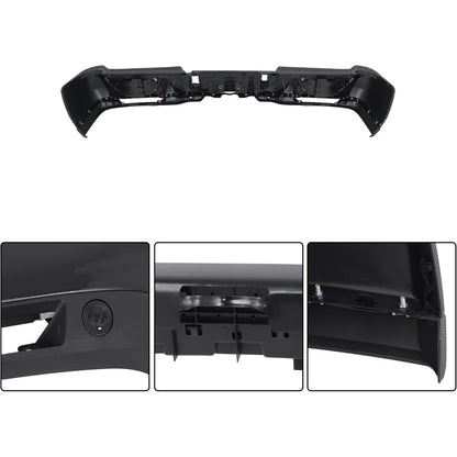 Black Rear Step Bumper for Ram 2500 2019-2024, with Sensor and Light Openings, CH1103179