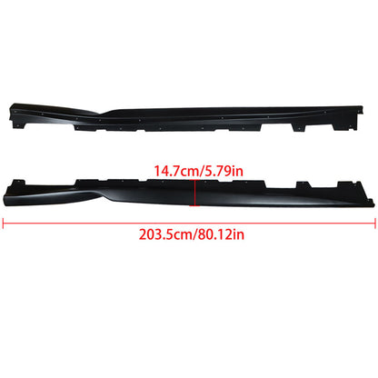 munirater Side Skirts Rocker Panel Extension ABS Plastic Replacement for 2016-Present Camaro LT/LS/RS/SS Models