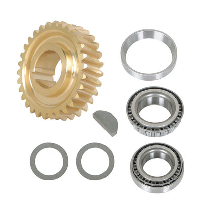 munirater Tine Shaft Gear Bearings Races Spacers Key Worm Gear Kit Replacement for MTD Troy Bilt Horse Tiller GW-11527 GW-1064 1064